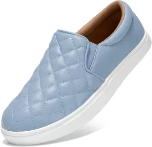 STQ Loafers for Women Memory Foam Slip On Sneakers EleeS Quilted 1.0 Comfort Fall Shoes