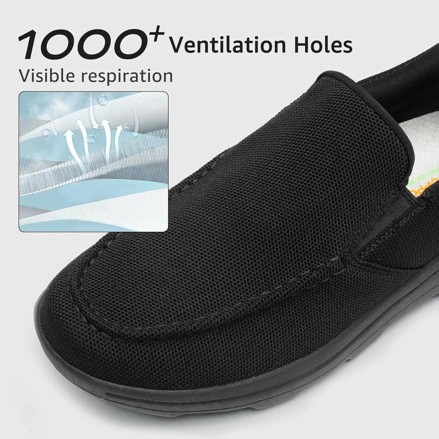 STQ Orthopedic Shoes for Men Casual Slip on Sneakers for Plantar Fasciitis Relief