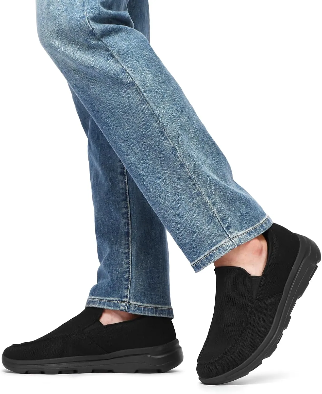 STQ Orthopedic Shoes for Men Casual Slip on Sneakers for Plantar Fasciitis Relief