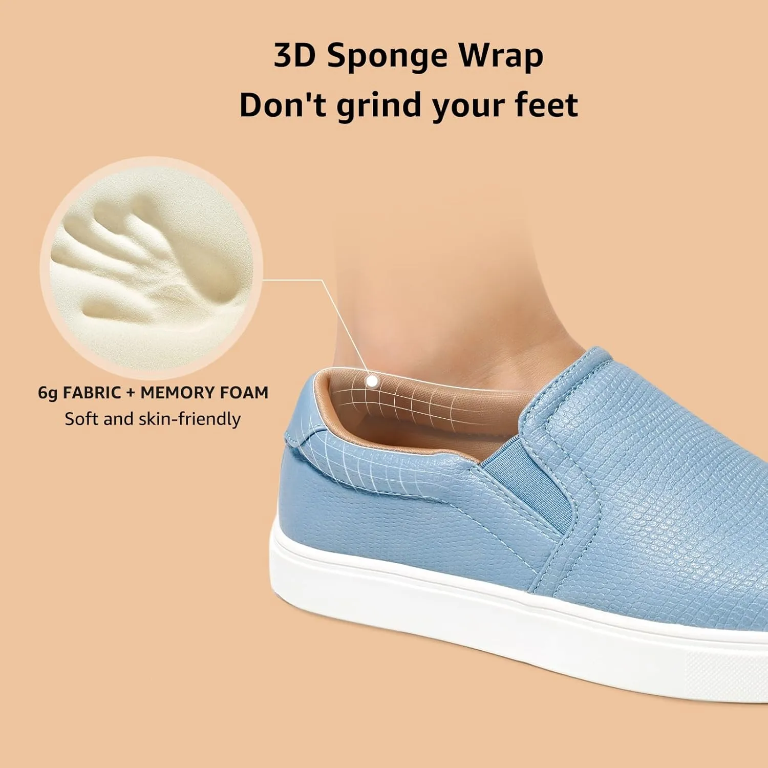 STQ Slip On Shoes for Women Comfort Fall Loafers Soft Business Casual Sneakers