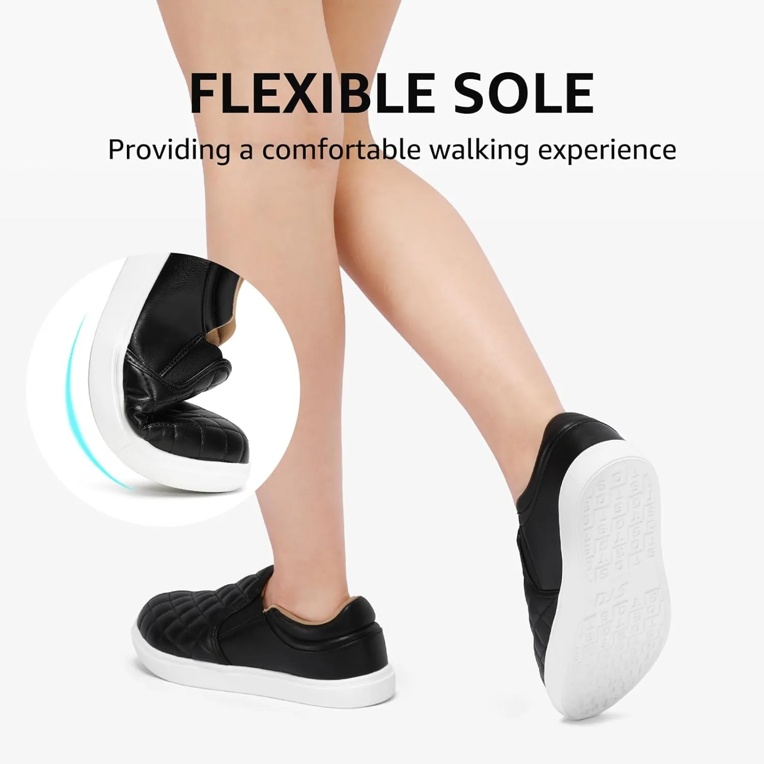 STQ Slip On Shoes for Women Fashion Sneakers Elees Quilted 2.0 Comfort Casual Fall Loafers