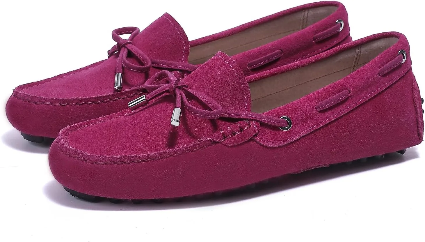 Stratuxx Kaze Women's Penny Loafers Driving Moccasins Comfort Boat Shoes Cow Suede Casual Slip-On Loafers