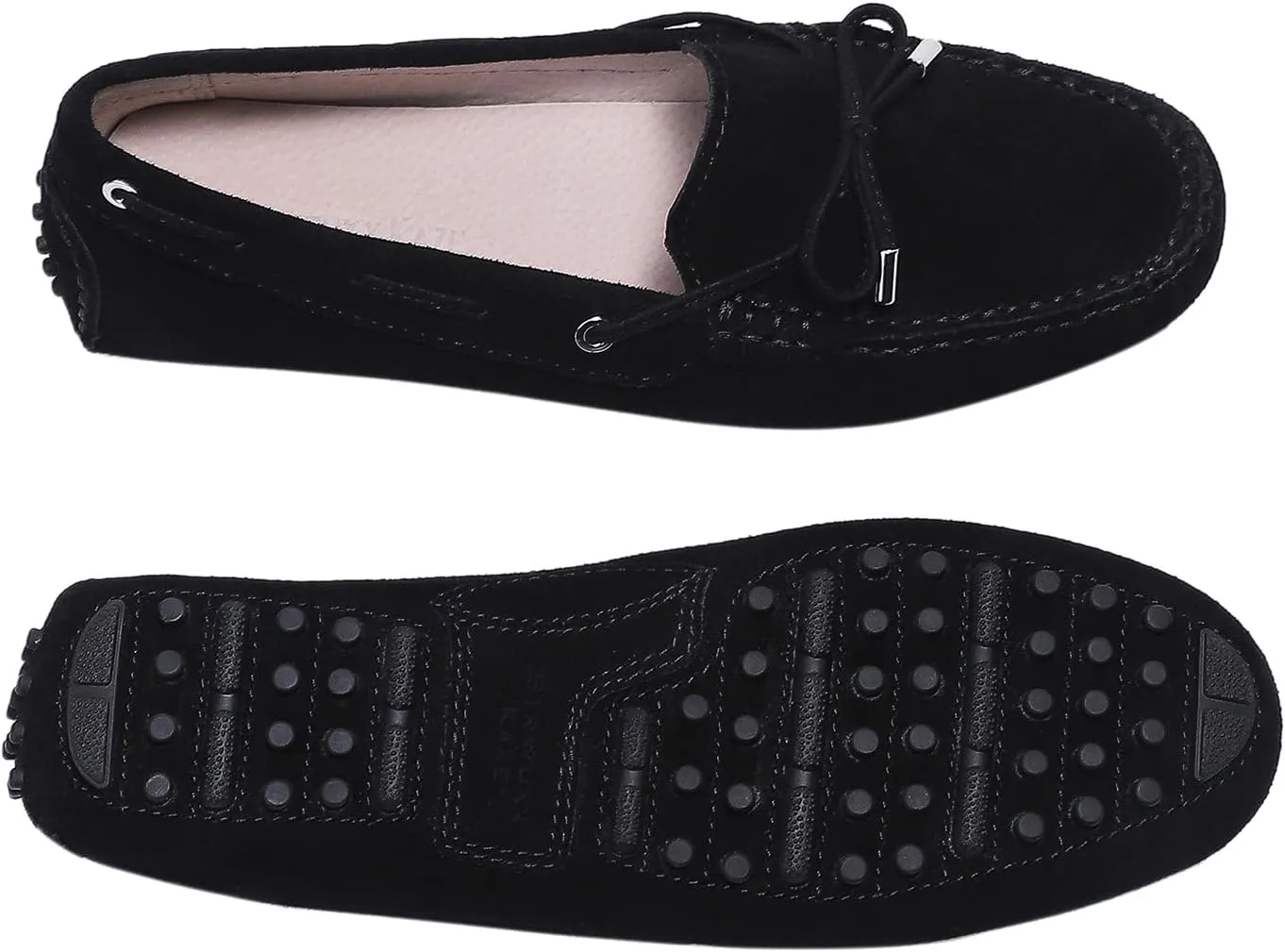 Stratuxx Kaze Women's Penny Loafers Driving Moccasins Comfort Boat Shoes Cow Suede Casual Slip-On Loafers