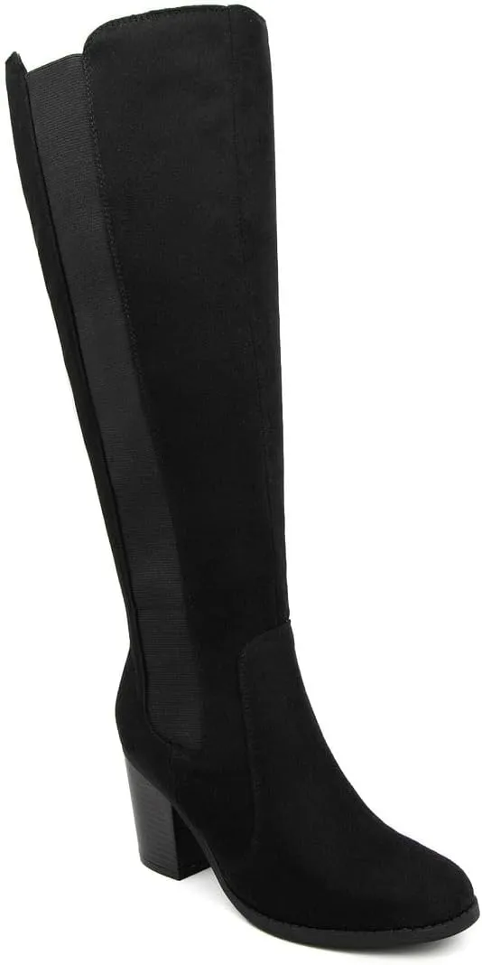 Sugar Women's Riding Boots Heeled Knee High Boot with Tall Shaft