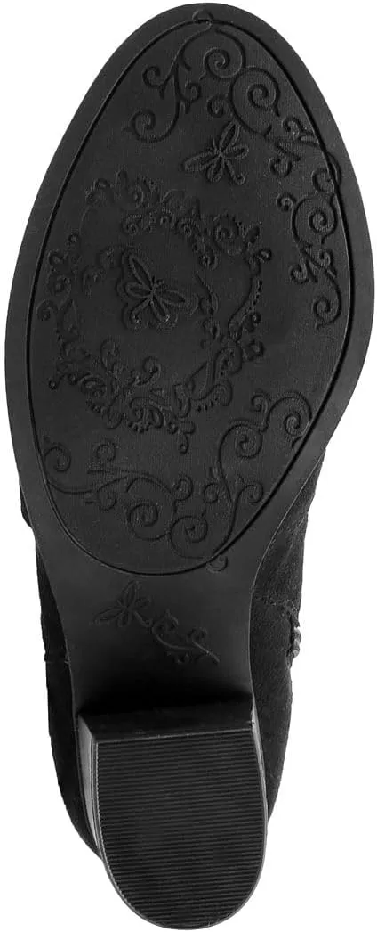Sugar Women's Riding Boots Heeled Knee High Boot with Tall Shaft