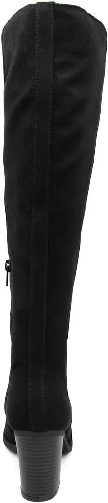 Sugar Women's Riding Boots Heeled Knee High Boot with Tall Shaft