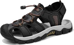 Summer Men's Sandals Breathable Outdoor Hiking Sandals Closed Toe Casual Sport