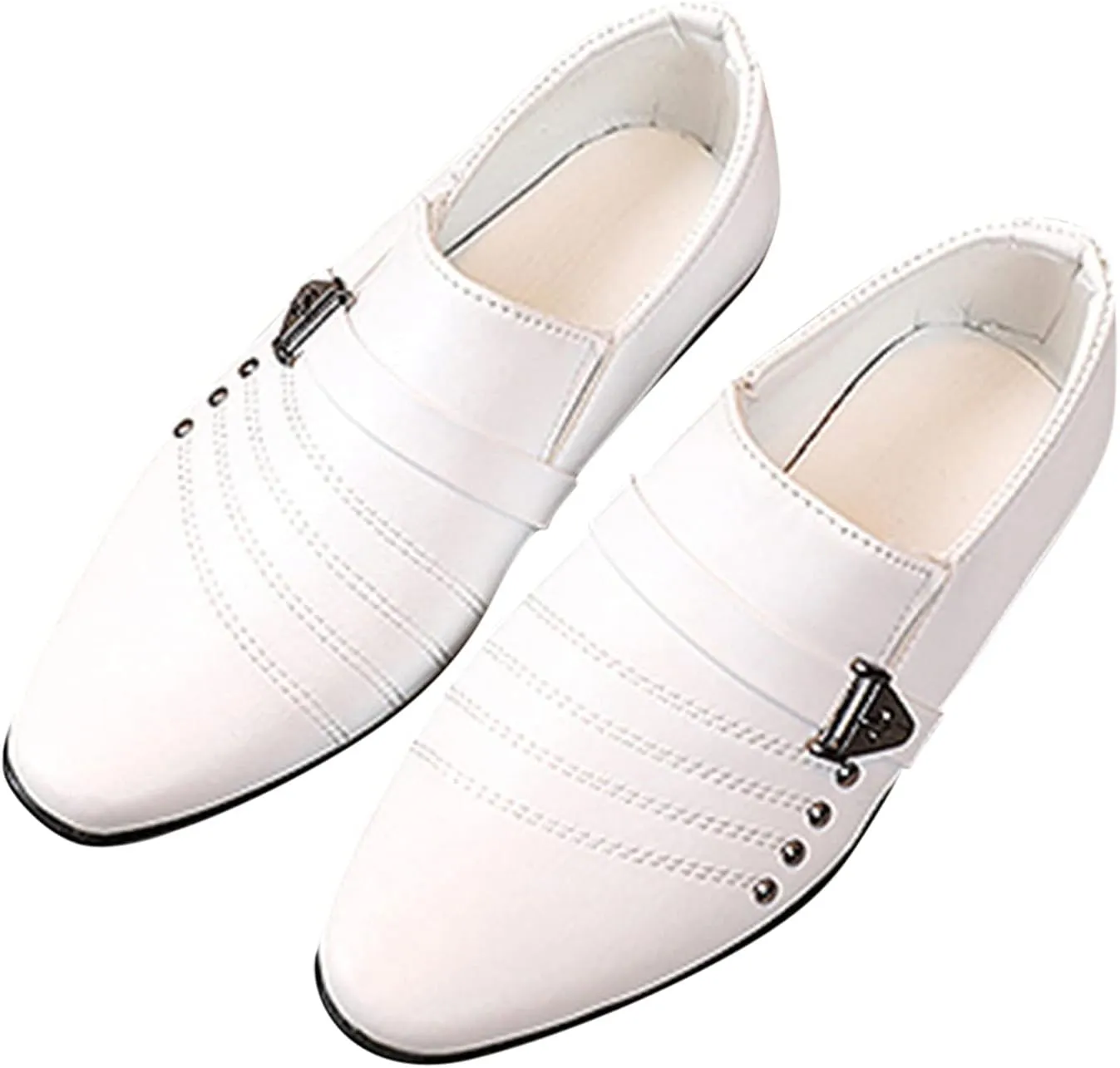Toddler Kids Boy Black Dress Shoes Slip On Formal Gentlemen Shoe Wedding Dance Loafers Casual Perform Leather Shoes