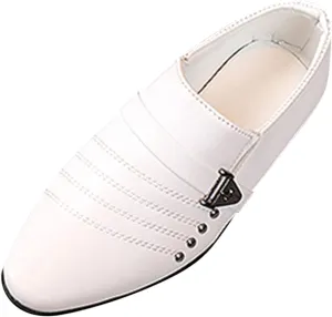 Toddler Kids Boy Black Dress Shoes Slip On Formal Gentlemen Shoe Wedding Dance Loafers Casual Perform Leather Shoes