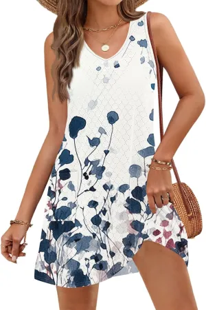 Trendy Summer Dresses for Women, Boho Travel Casual Loose Beach Sundresses for Women