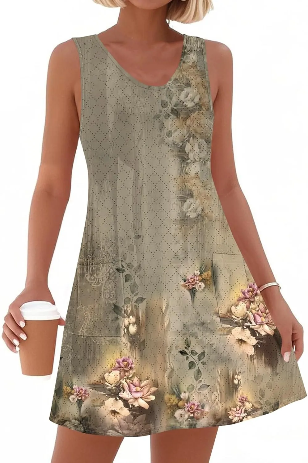 Trendy Summer Dresses for Women, Boho Travel Casual Loose Beach Sundresses for Women