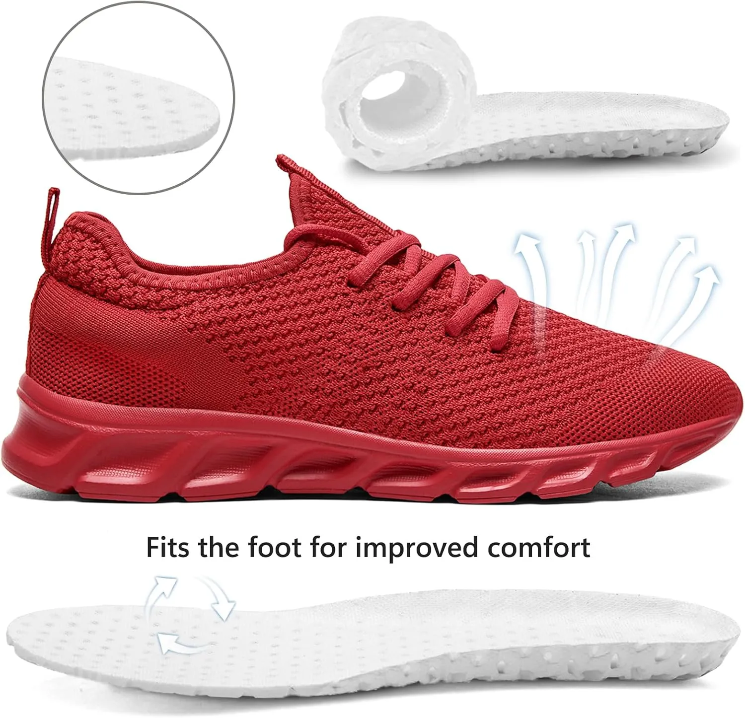 Tvtaop Running Shoes Womens Sneakers Tennis Walking Workout Gym Shoes Lightweight Comfortable Trail Running