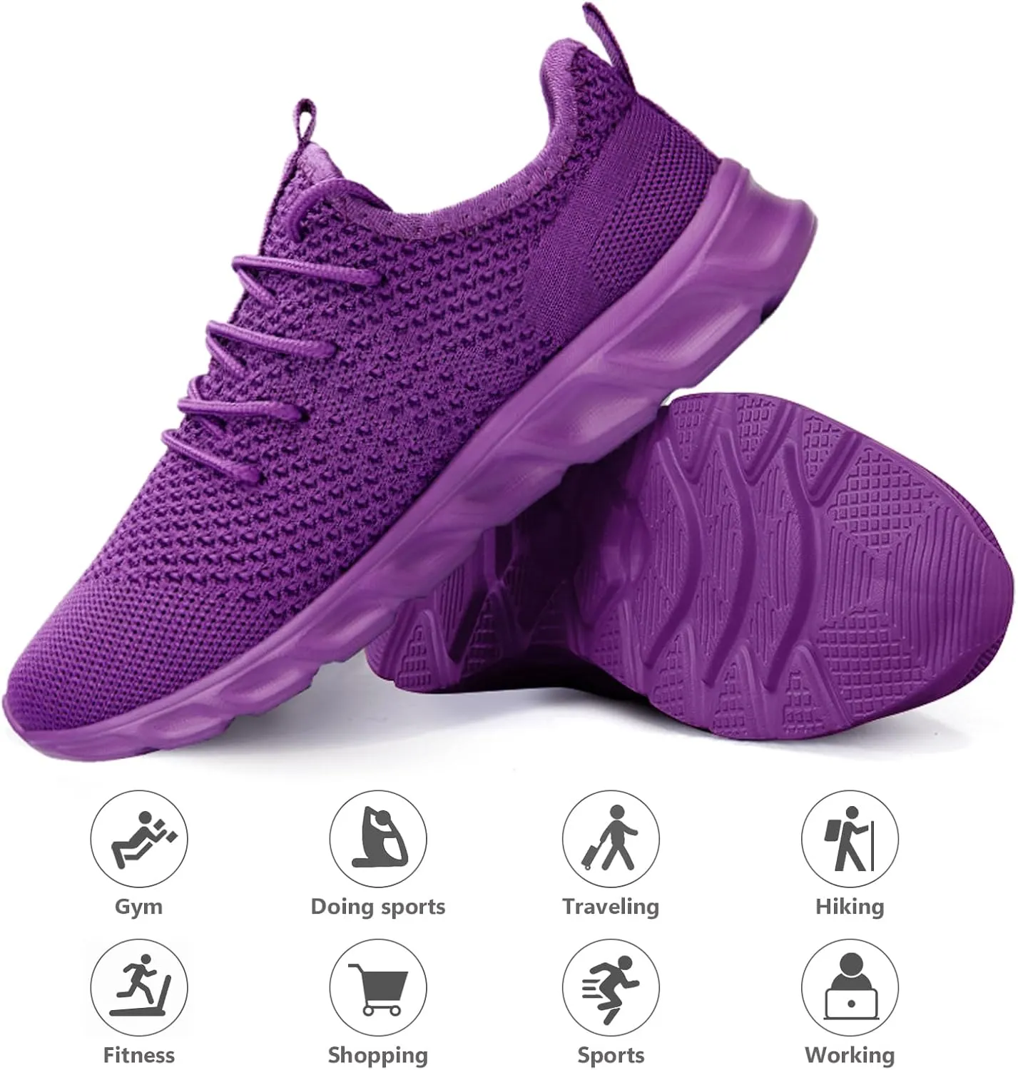 Tvtaop Running Shoes Womens Sneakers Tennis Walking Workout Gym Shoes Lightweight Comfortable Trail Running