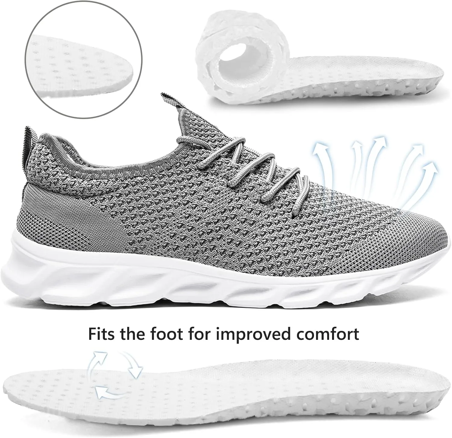 Tvtaop Running Shoes Womens Sneakers Tennis Walking Workout Gym Shoes Lightweight Comfortable Trail Running