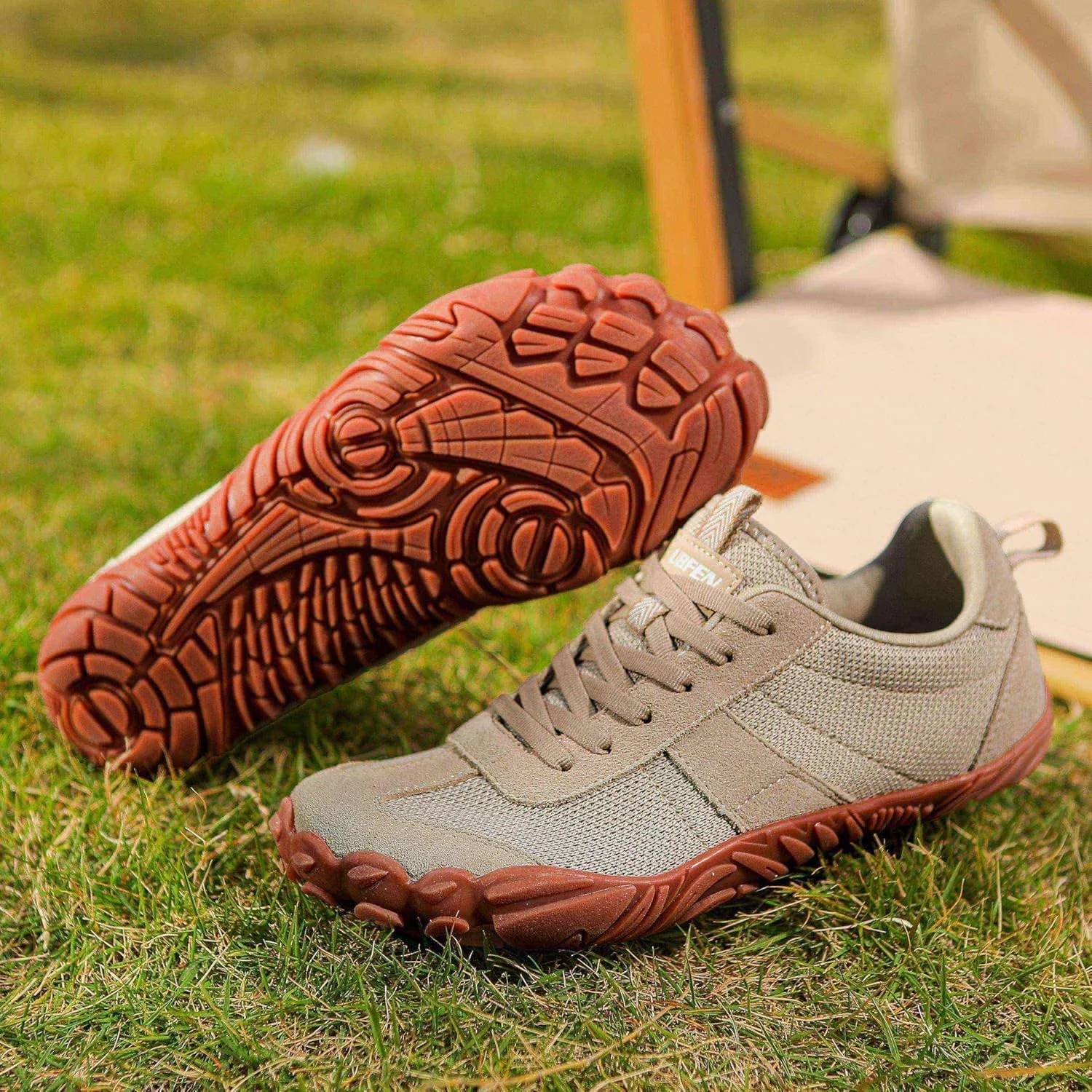 UBFEN Sneakers Barefoot Shoes for Womens Mens Minimalist Trail Running Hiking Comfortable Walking
