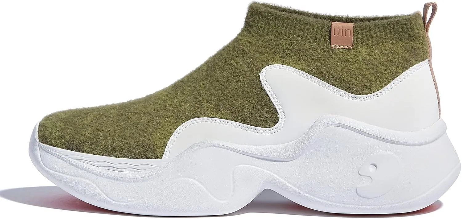 UIN Women's High Top Knitted Chunky Sneakers Casual Lightweight Comfort Dad Shoes Palma Ⅱ