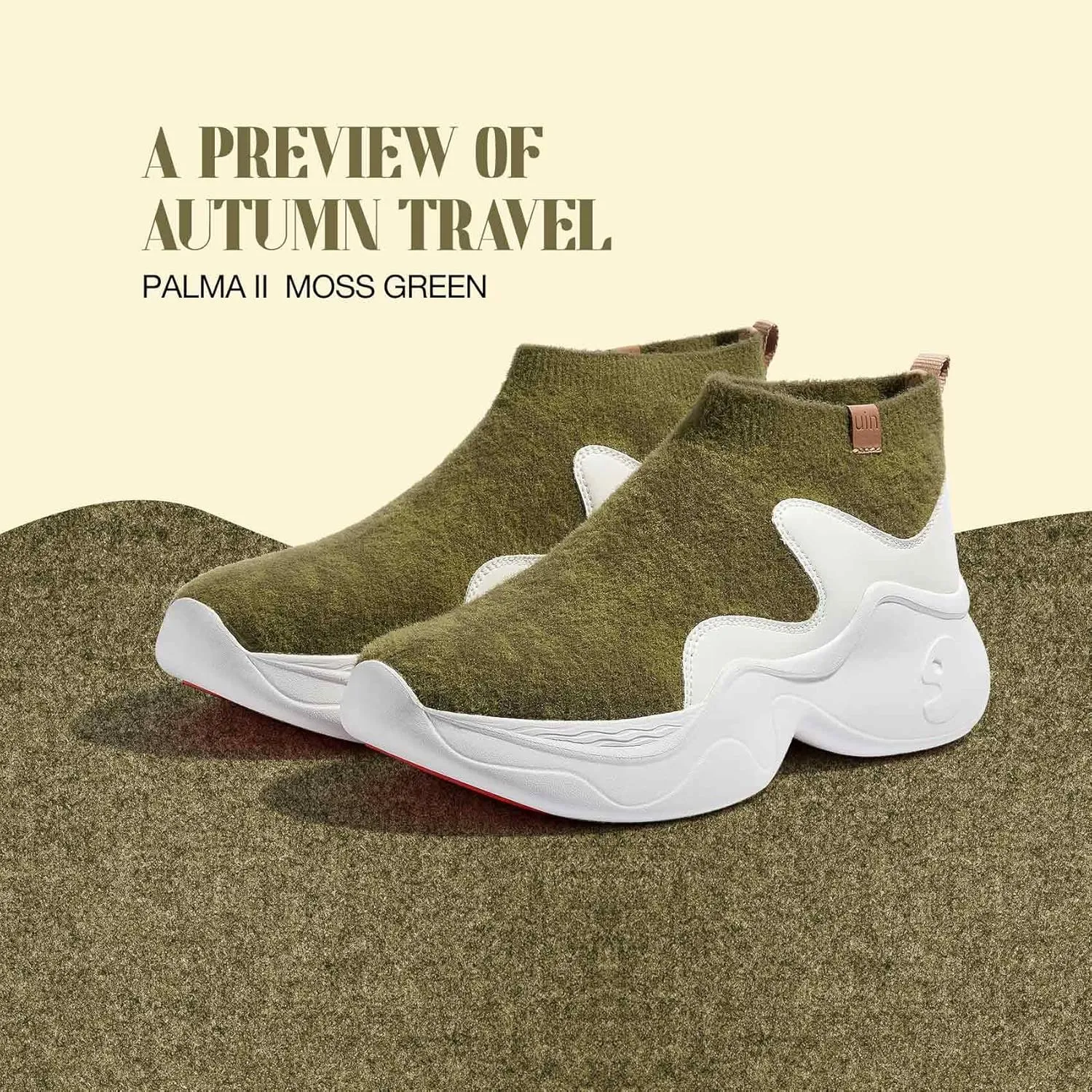 UIN Women's High Top Knitted Chunky Sneakers Casual Lightweight Comfort Dad Shoes Palma Ⅱ