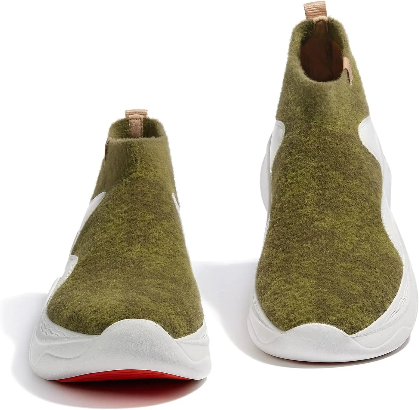 UIN Women's High Top Knitted Chunky Sneakers Casual Lightweight Comfort Dad Shoes Palma Ⅱ