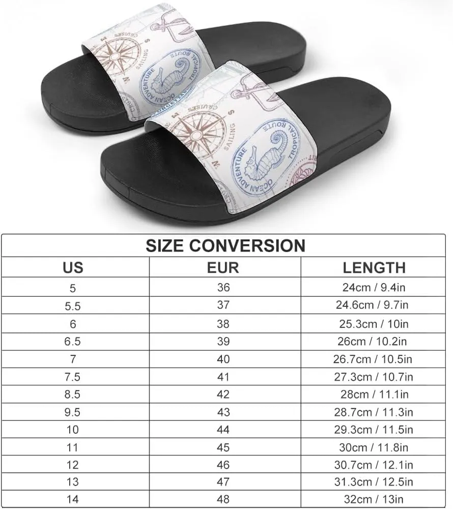 Unisex Slides for Women Men, Comfortable Slippers Slides, Non-slip Shower Shoes House Fashion Thick for Indoor & Outdoor（23062506）