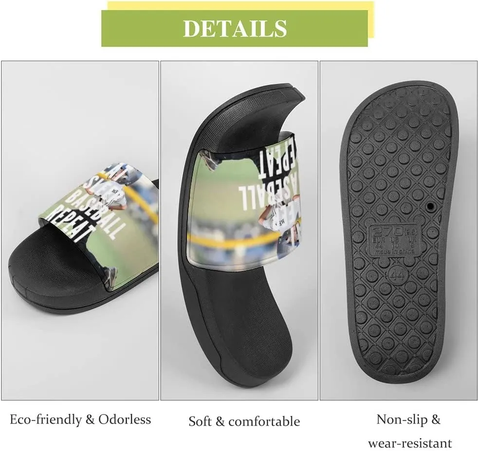 Unisex Slides for Women Men, Comfortable Slippers Slides, Non-slip Shower Shoes House Fashion Thick for Indoor & Outdoor（23062905）