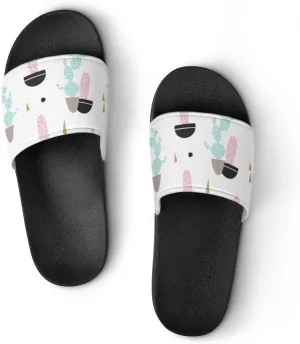 Unisex Slides for Women Men, Comfortable Slippers Slides, Non-slip Shower Shoes House Fashion Thick for Indoor & Outdoor（24042201）