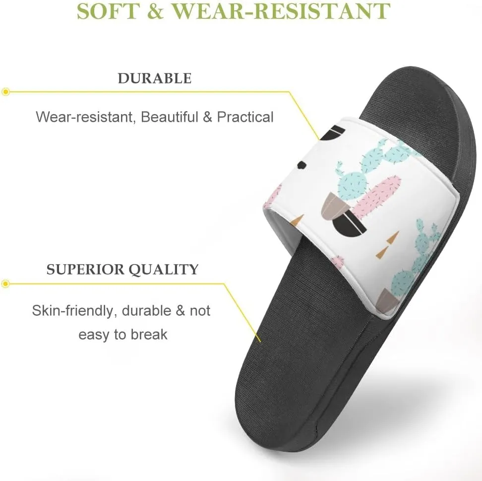 Unisex Slides for Women Men, Comfortable Slippers Slides, Non-slip Shower Shoes House Fashion Thick for Indoor & Outdoor（24042201）