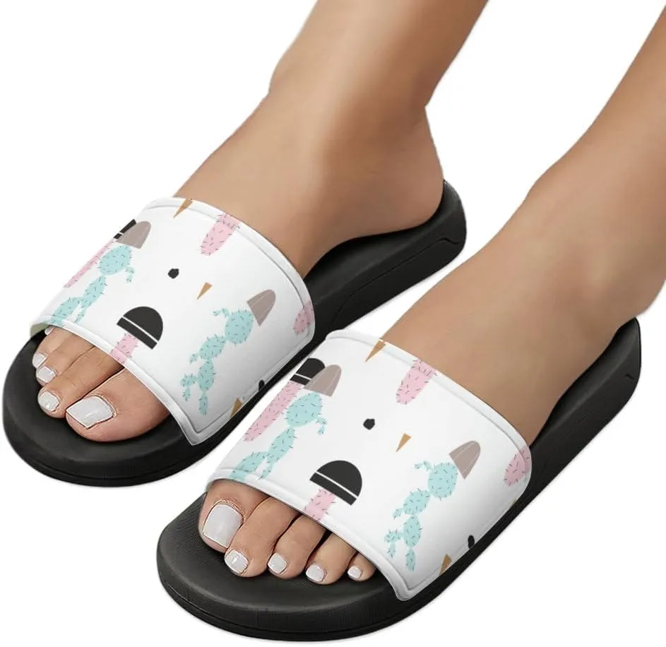 Unisex Slides for Women Men, Comfortable Slippers Slides, Non-slip Shower Shoes House Fashion Thick for Indoor & Outdoor（24042201）