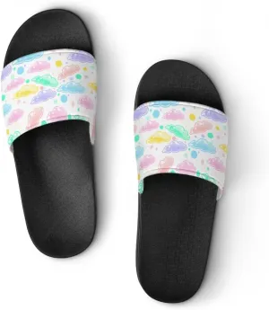 Unisex Slides for Women Men, Comfortable Slippers Slides, Non-slip Shower Shoes House Fashion Thick for Indoor & Outdoor（24042201）