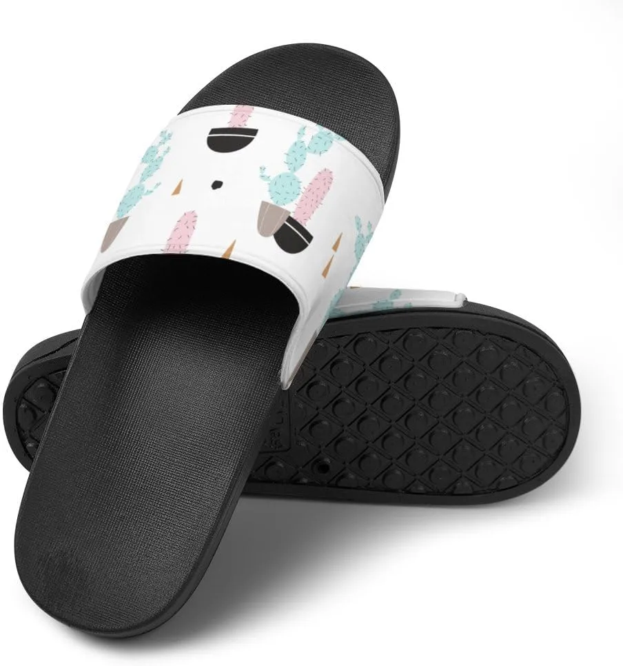 Unisex Slides for Women Men, Comfortable Slippers Slides, Non-slip Shower Shoes House Fashion Thick for Indoor & Outdoor（24042201）