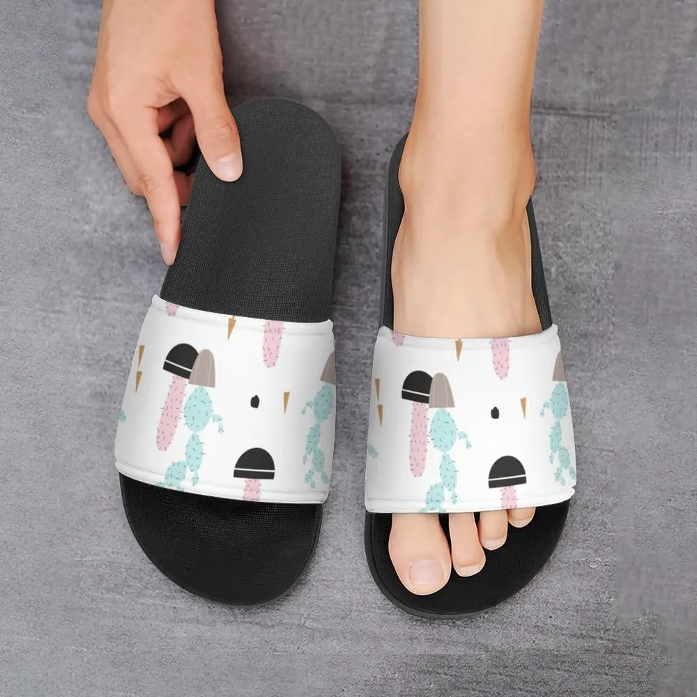 Unisex Slides for Women Men, Comfortable Slippers Slides, Non-slip Shower Shoes House Fashion Thick for Indoor & Outdoor（24042201）