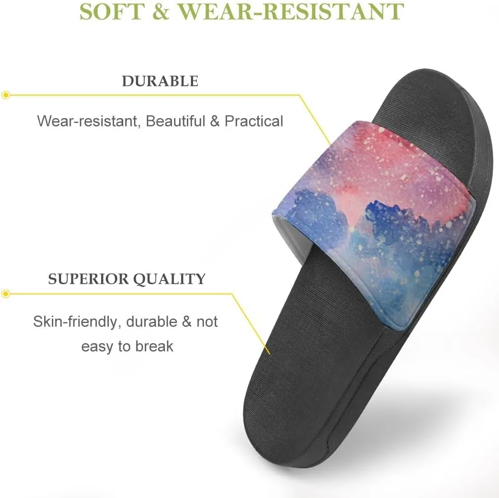 Unisex Slides for Women Men, Comfortable Slippers Slides, Non-slip Shower Shoes House Fashion Thick for Indoor & Outdoor（24062701）