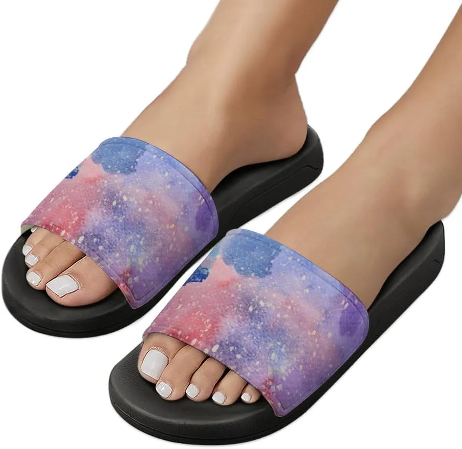 Unisex Slides for Women Men, Comfortable Slippers Slides, Non-slip Shower Shoes House Fashion Thick for Indoor & Outdoor（24062701）