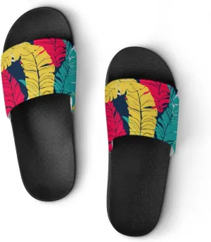 Unisex Slides for Women Men, Comfortable Slippers Slides, Non-slip Shower Shoes House Fashion Thick for Indoor & Outdoor（24062701）
