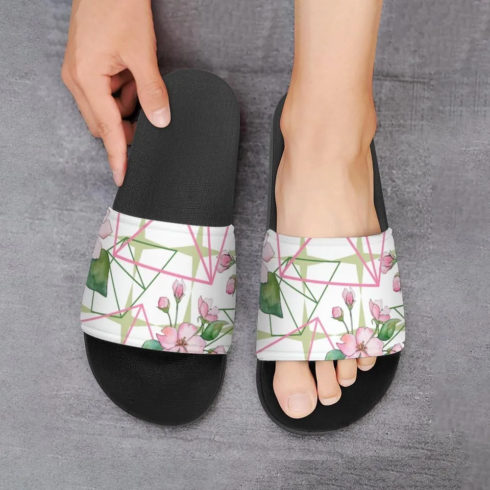 Unisex Slides for Women Men, Comfortable Slippers Slides, Non-slip Shower Shoes House Fashion Thick for Indoor & Outdoor（24080203）