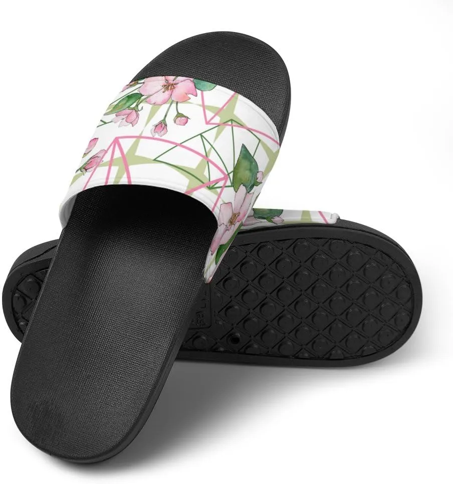Unisex Slides for Women Men, Comfortable Slippers Slides, Non-slip Shower Shoes House Fashion Thick for Indoor & Outdoor（24080203）