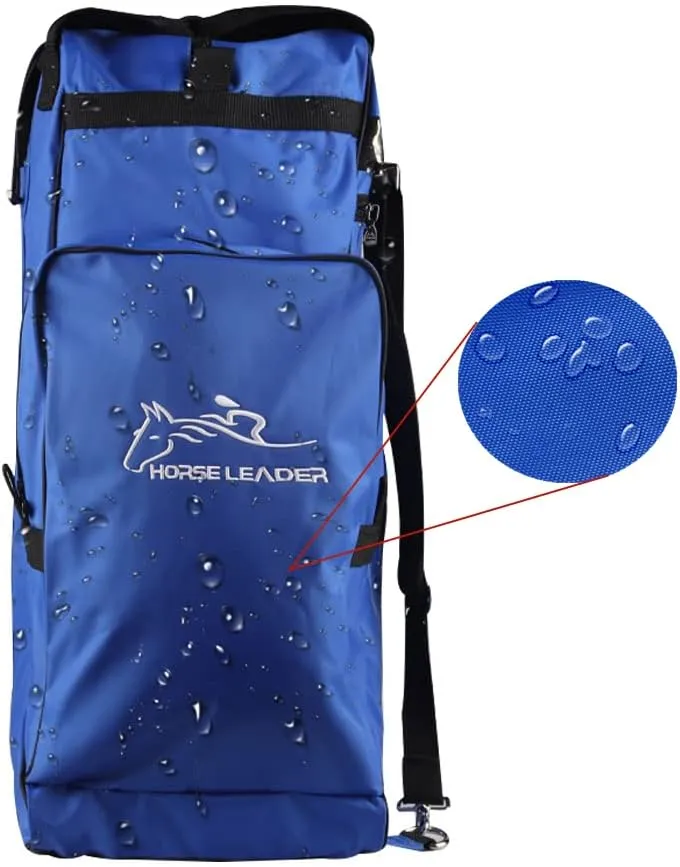 UNISTRENGH English Equestrian Tall Boots Bag Large 21.65 Inch Professional Tall Riding Boots Carry All Bags with Horse Riding Helmet Pack Compartment