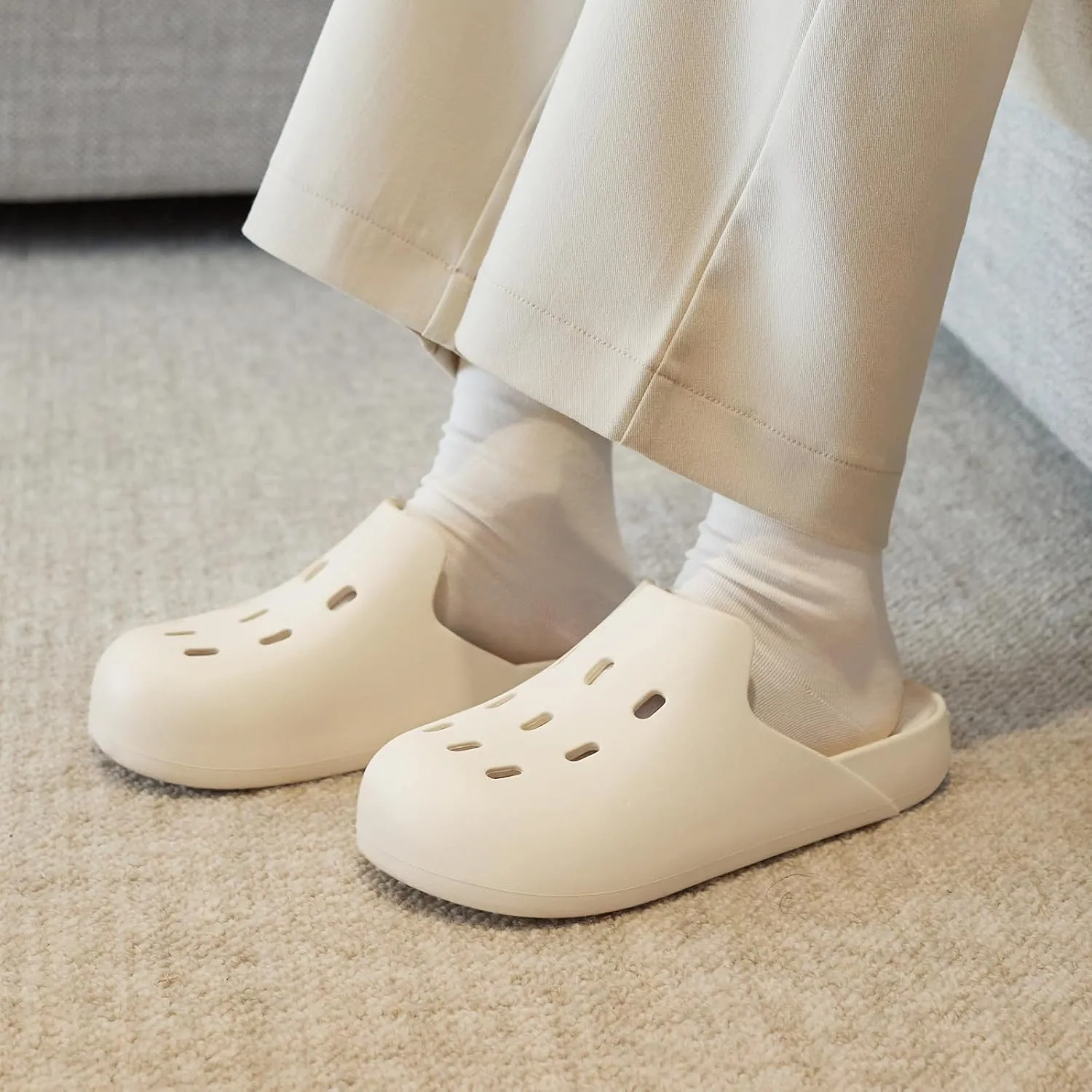 utune Mens and Womens Mules Classic Lined Clog Slippers