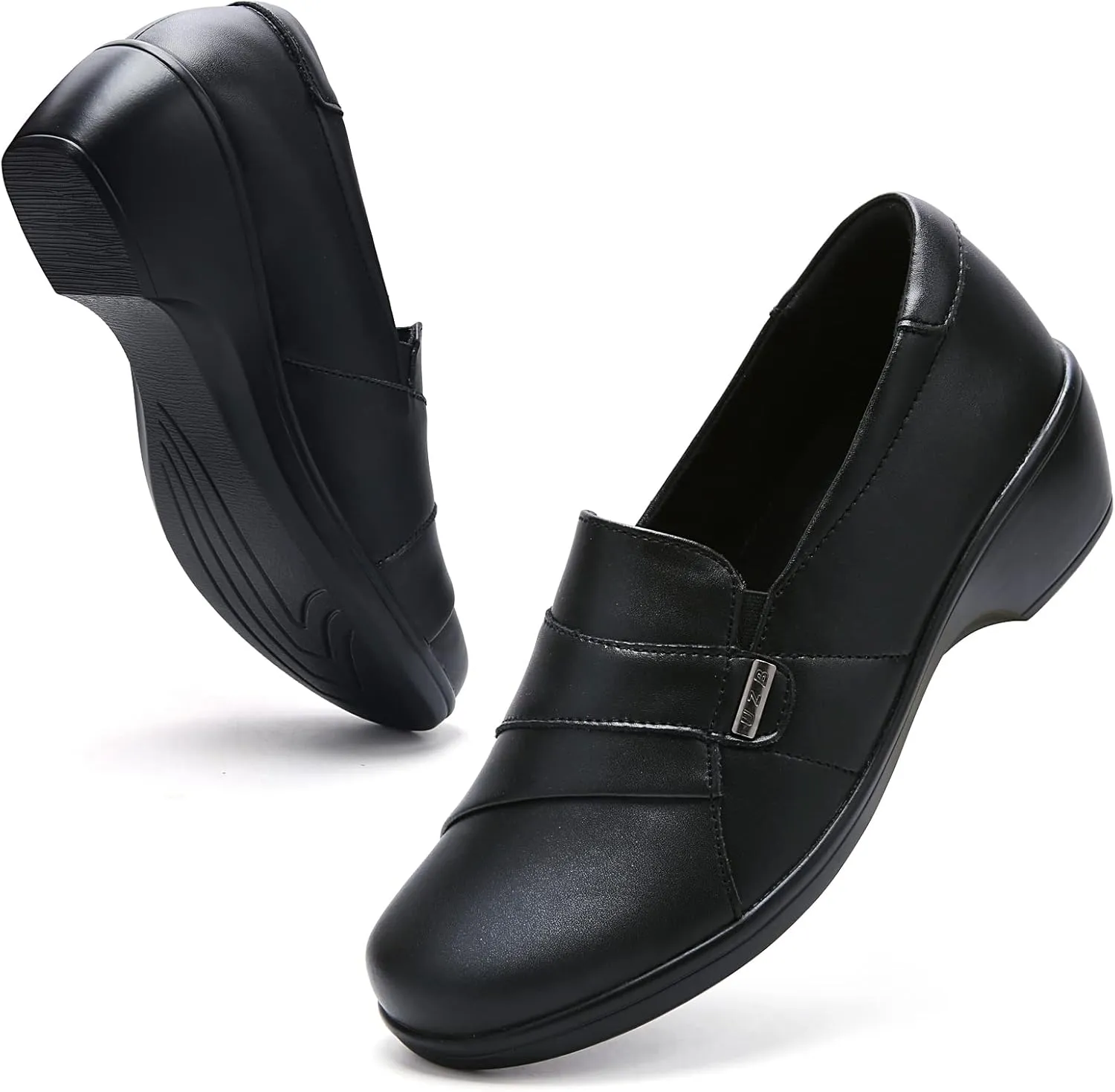 UZB Loafers for Women Dress Shoes Low Heel Slip On Shoes Casual Work Office Dressy Shoes