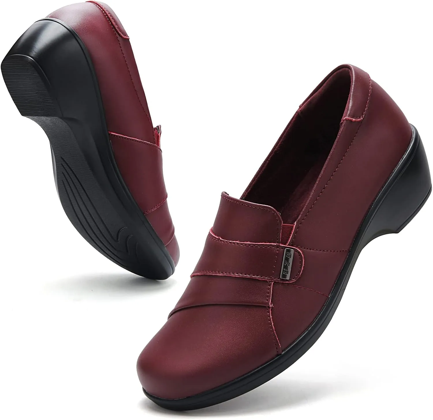 UZB Loafers for Women Dress Shoes Low Heel Slip On Shoes Casual Work Office Dressy Shoes