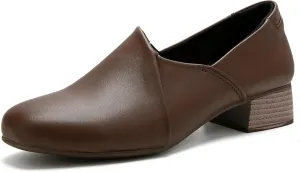 UZB Loafers for Women Dress Shoes Slip On Shoes Low Heel Casual Work Office Dressy Shoes