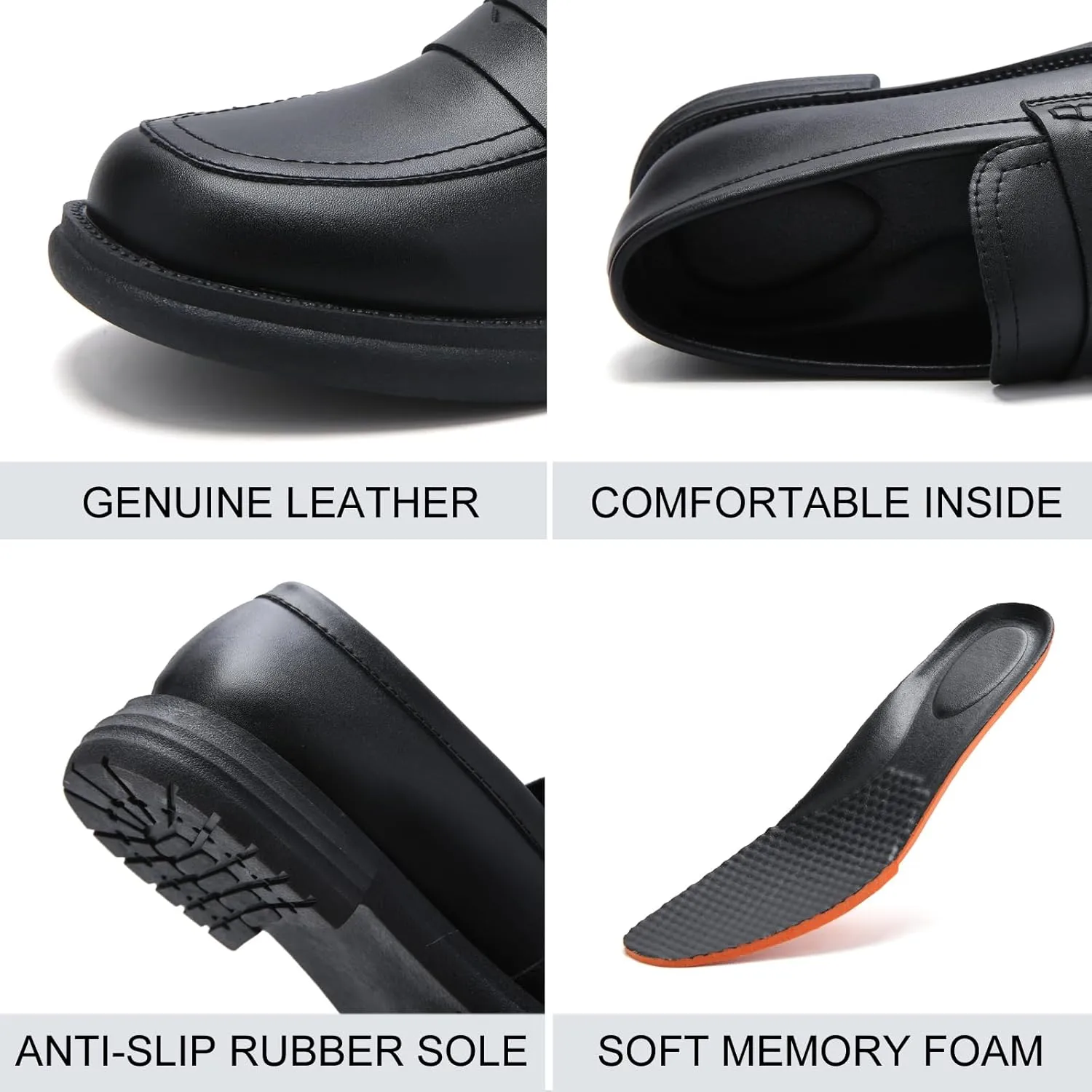 UZB Orthopedic Loafers for Women Slip on Shoes Memory Foam Dress Business Casual Shoe