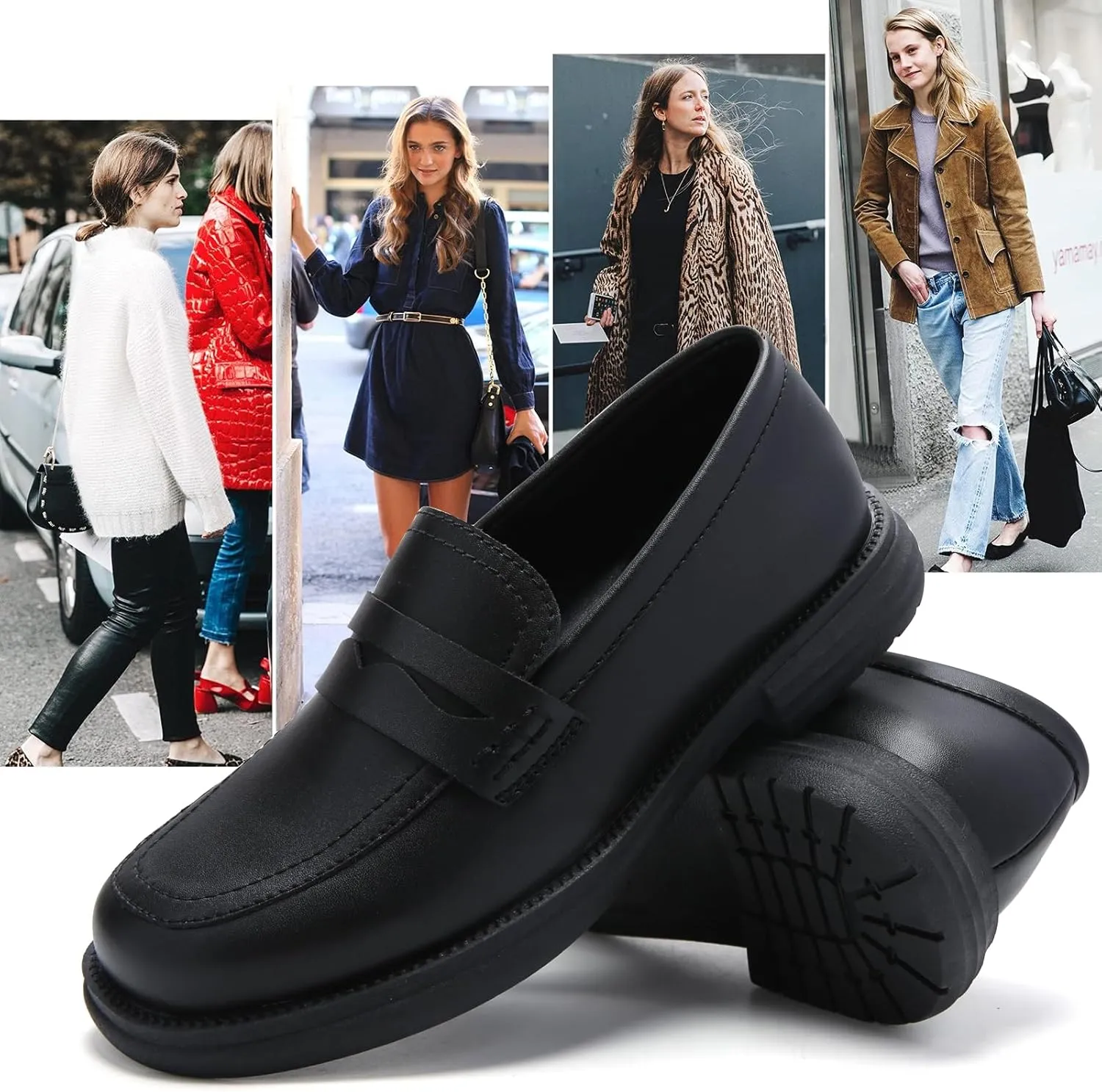 UZB Orthopedic Loafers for Women Slip on Shoes Memory Foam Dress Business Casual Shoe