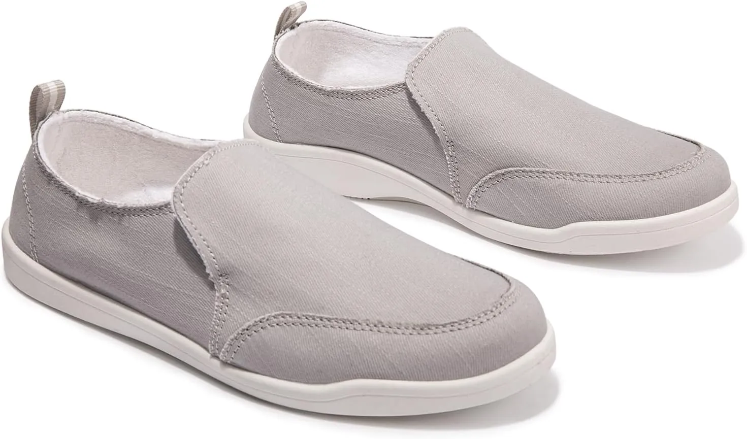 Vanessa Women's Slip On Canvas Sneakers with Arch Support Insoles Low Top Casual Walking Shoes Comfy Fashion Loafers