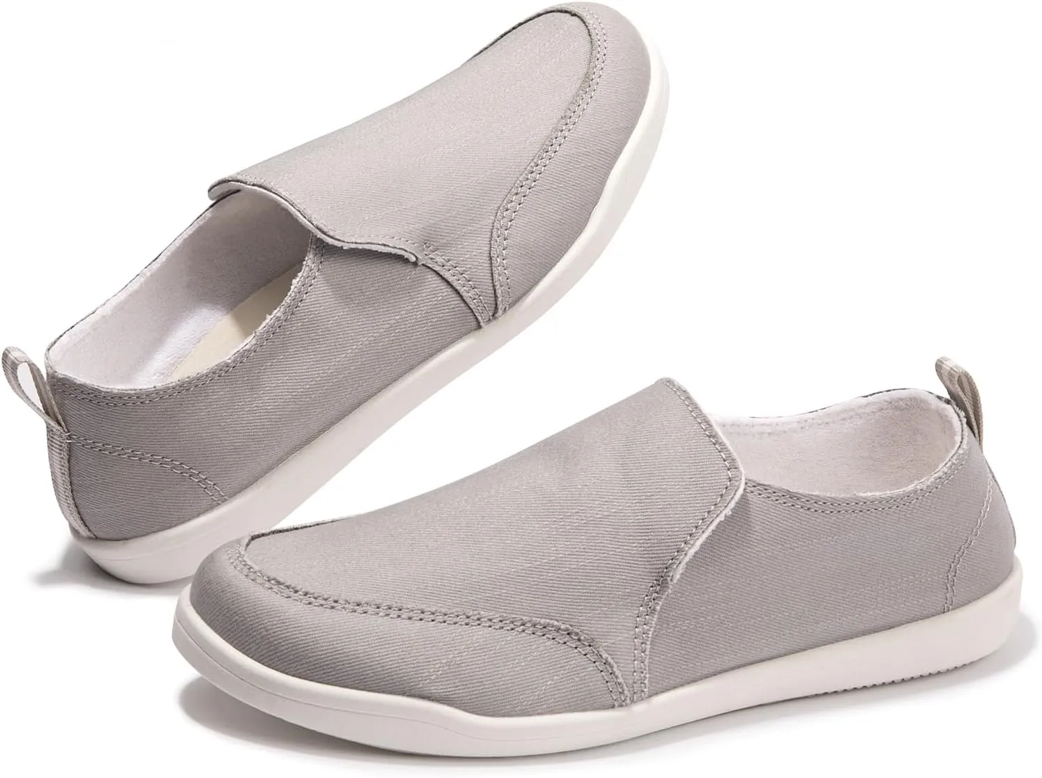 Vanessa Women's Slip On Canvas Sneakers with Arch Support Insoles Low Top Casual Walking Shoes Comfy Fashion Loafers