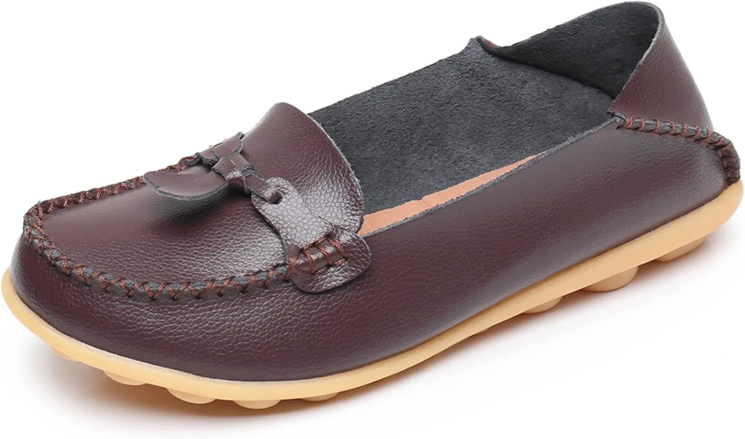 VenusCelia Women's Decoration Comfort Walking Flat Loafer