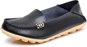 VenusCelia Women's Natural 2 Comfort Walking Flat Loafer