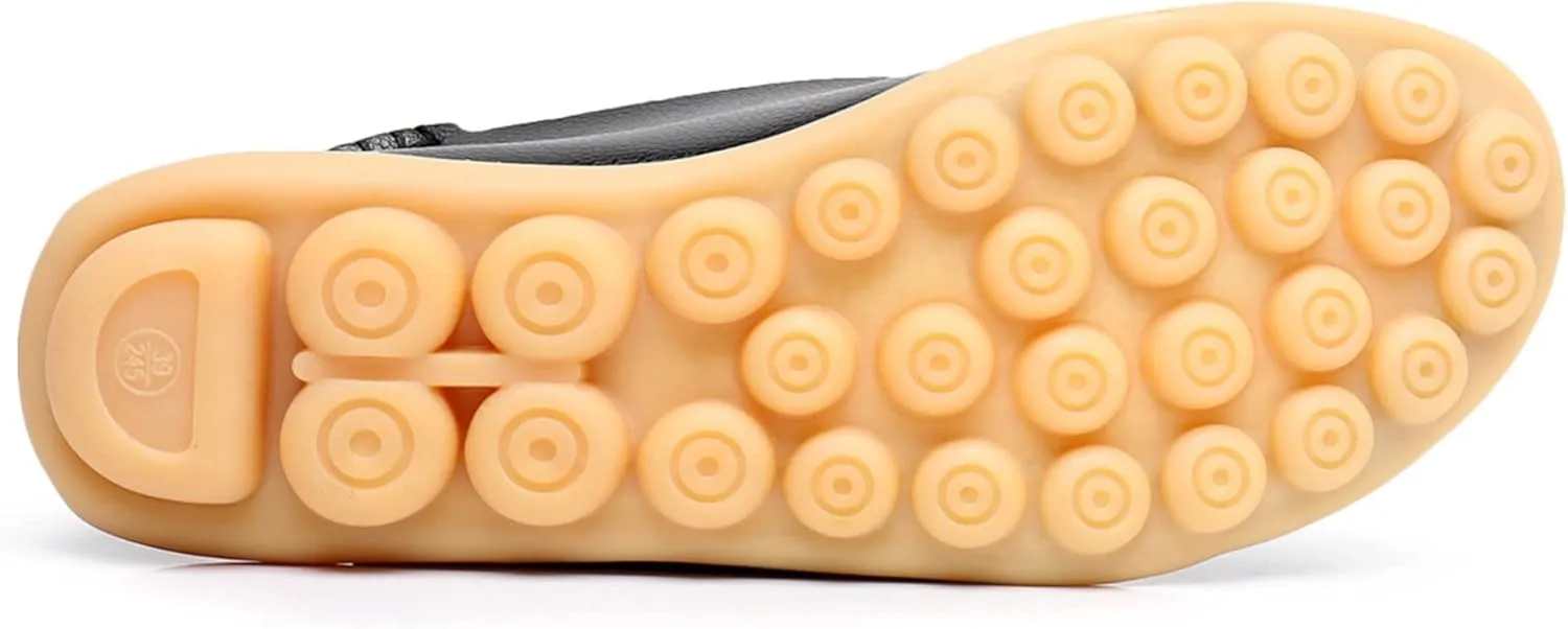 VenusCelia Women's Natural 2 Comfort Walking Flat Loafer
