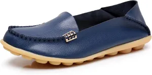 VenusCelia Women's Natural 2 Comfort Walking Flat Loafer