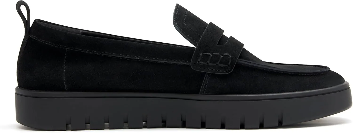 vodvob Women's Suede Leather Slip-On Loafers Casual Flats Comfortable & Lightweight Driving Penny Loafer Work Shoes