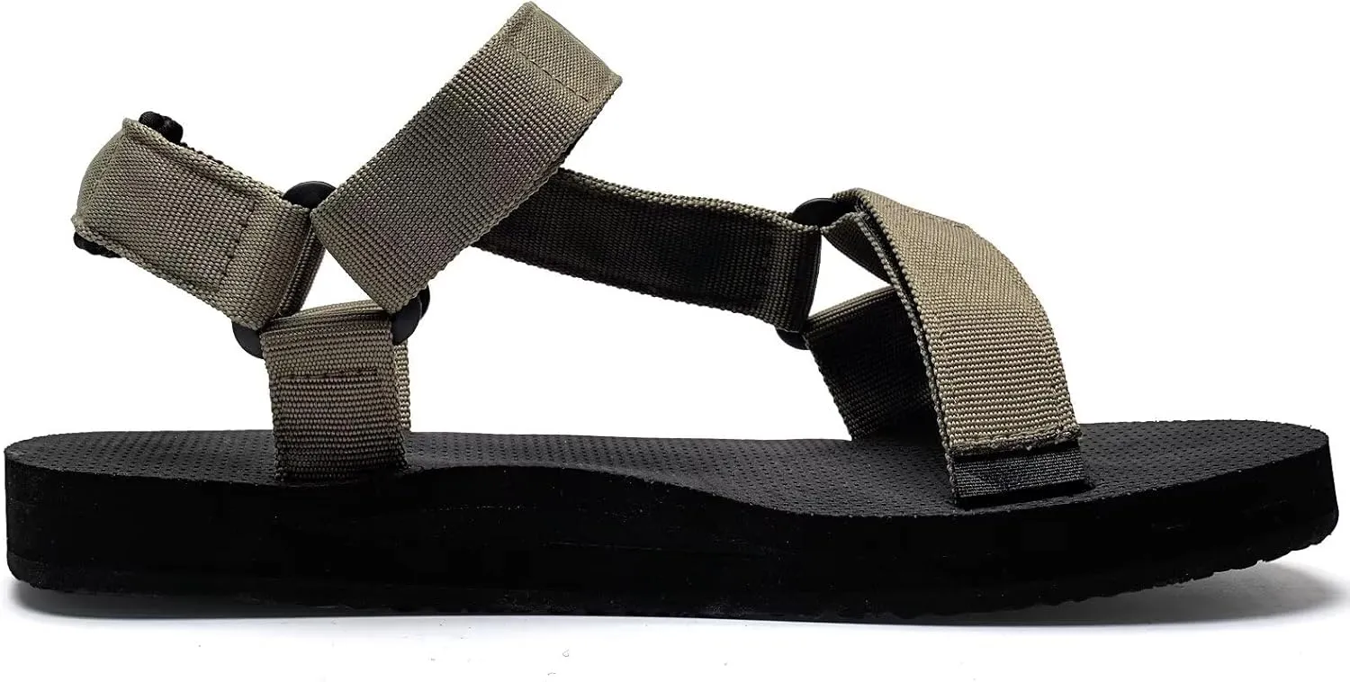 WateLves Men's Sandals Hiking-Sport-Sandals with Adjustable Webbing Lightweight Water-Athletic-Beach-Sandals for Walking-Fishing-Travel-Trekking-Camping